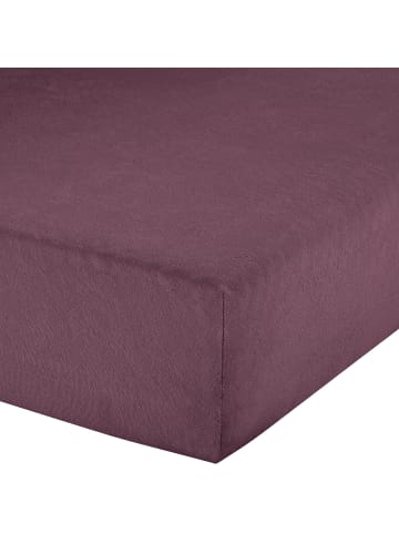 Erwin Müller Frottee Spannbettlaken Erding in aubergine