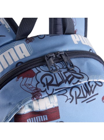 Puma Phase AOP Small Backpack 11 Liter Kinderrucksack in cool blue mid 90ies AOP