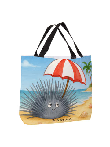 Mr. & Mrs. Panda Reisetasche Seeigel Design ohne Spruch in Weiß