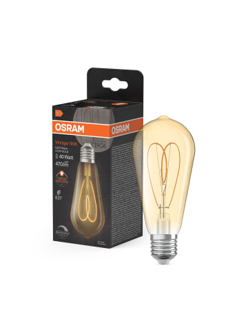 Osram OSRAM Vintage 1906 Edison Ist Eine Warmweiße, Dimmbare LED-Lampe In