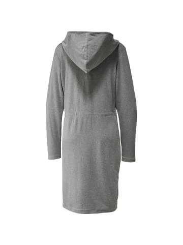 Erwin Müller Leichtfrottier Bademantel mit Kapuze Limbach in hellgrau
