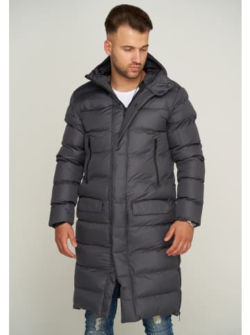 SOULSTAR Parka - mit Kapuze als Winterjacke - Langer Steppmantel S2JURGA Steppmantel Steppjacke in Charcoal