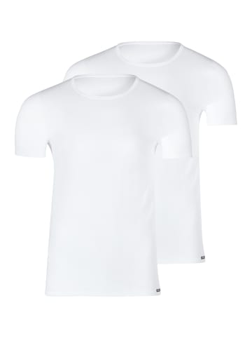 Skiny Unterhemd / Shirt Kurzarm Basis in Weiß