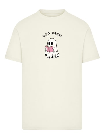 F4NT4STIC T-Shirt Boo Crew Reading Geist Halloween in sand