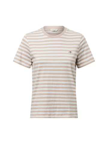 Gant T-Shirt in melange weiß - 0001