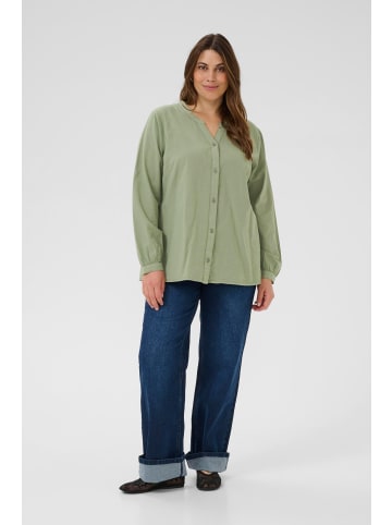 KAFFE curve Langarm - Hemd KCnana Regular fit in Sea Spray