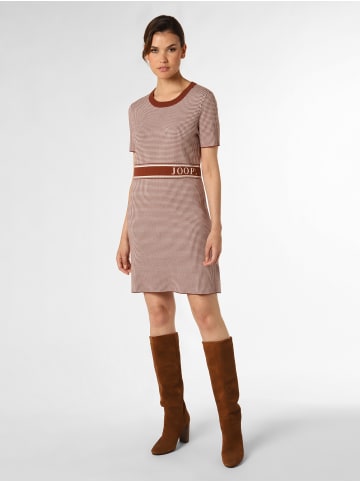 JOOP! Kleid in cognac weiß