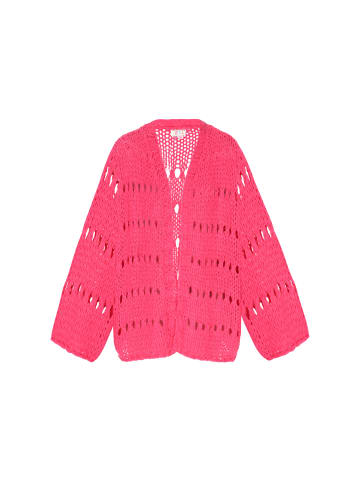 IZIA Cardigan in fuchsia
