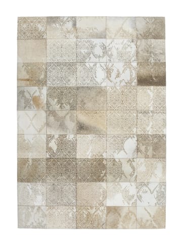 Kayoom Wohnzimmer Teppich – Kurzflorteppich Cobra 343 in beige - rechteckig