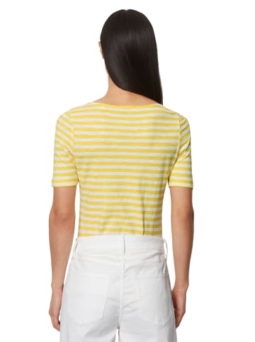 Marc O'Polo Gestreiftes T-Shirt slim in multi/ corn yellow