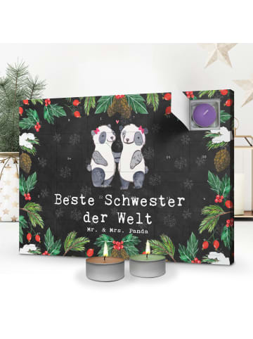 Mr. & Mrs. Panda Duftkerzen Adventskalender Panda Beste Schweste... in Kreidetafel