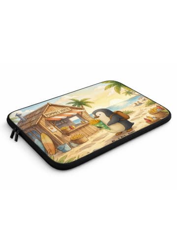 Mr. & Mrs. Panda Laptop Tasche Pinguin Pommestüte Design ohne Sp... in Weiß