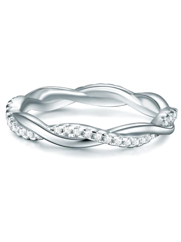 Trilani Ring Sterling Silber Zirkonia weiß in silber