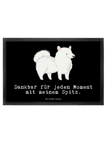 Mr. & Mrs. Panda Fußabstreifer Spitz Moment mit Spruch in Schwarz