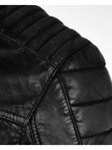 Mustang Lederjacke Whyte in schwarz