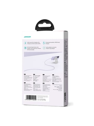 Joyroom Joyroom Multi Color Series S A34 USB-A USB-C Kabel 100 W 1 m