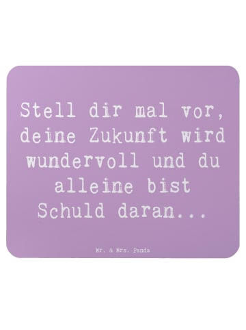 Mr. & Mrs. Panda Mauspad Spruch Mutig zu sich selbst stehen mit ... in Lavendeltraum