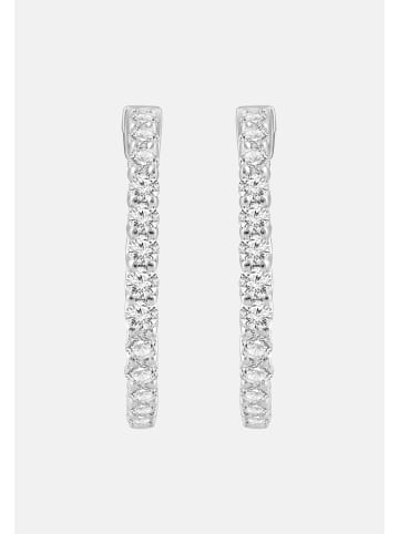 Ethische Diamanten Ohrringe aus 375 Weißgold mit Lab Grown Diamant
