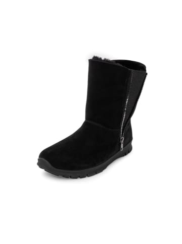 VITAFORM Veloursleder Stiefeletten in schwarz