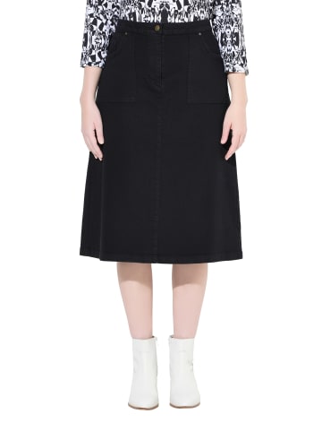 Ulla Popken Jeansrock in black