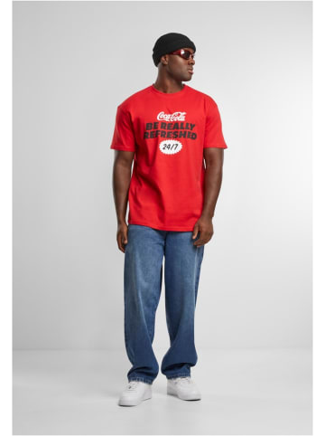 Merchcode T-Shirt "Coca Cola Refreshed Oversize Tee" in Rot