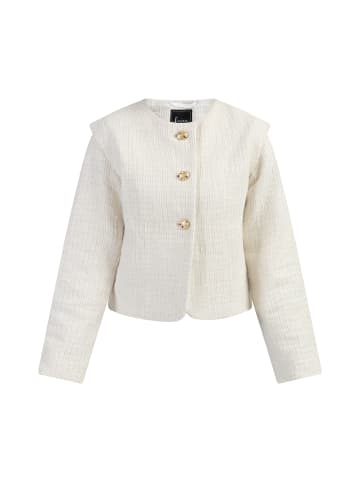 faina Damen Kurze Blazerjacke in Wollweiss