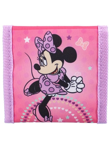 Disney Minnie Mouse Disney Minnie Portemonnaie – Kinder Geldbörse rosa mit Fächern in Rosa