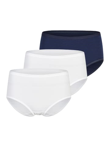 SPEIDEL Midi Slip Cotton & More in Weiß / dunkelblau