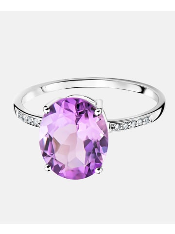 Diamant L'éternel Ring aus 585 Weißgold mit 2.32 Karat Diamant mit Amethyst