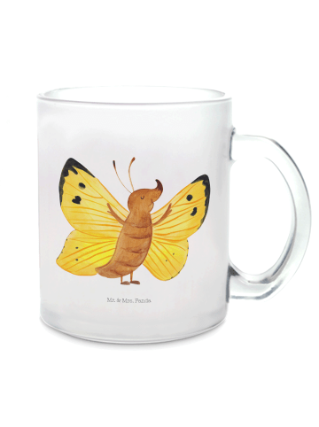 Mr. & Mrs. Panda Teetasse Schmetterling Zitronenfalter ohne Spruch in Transparent