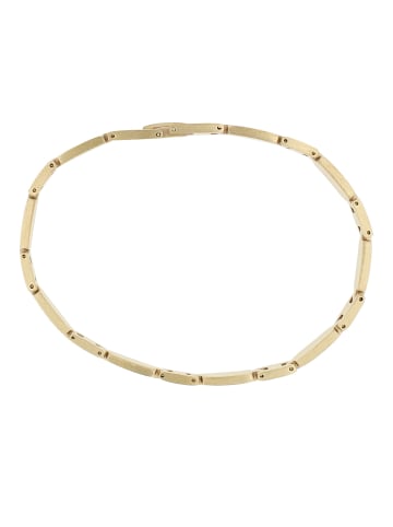 Adeliás Unisex Armband – Gliederarmband aus Edelstahl 23 cm in gold