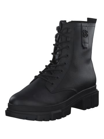 S. Oliver Schnürstiefeletten in Black Uni