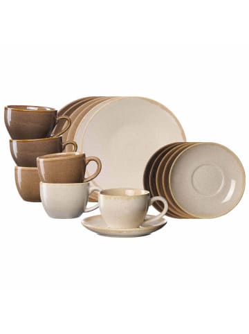 Ritzenhoff & Breker 18er Set Kaffeeservice Sahara in braun