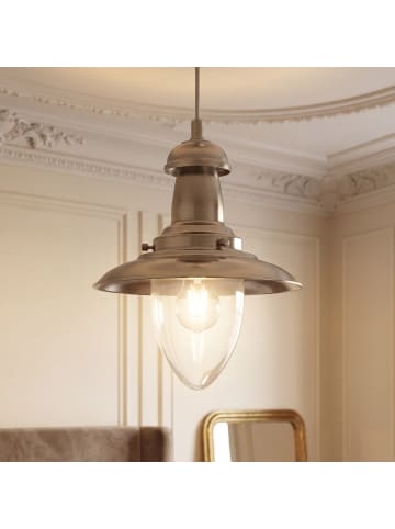 Licht-Erlebnisse Pendelleuchte (B)18 x (L)18 x (T)95 cm in Silber