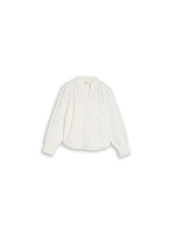 Tom Tailor Langarmbluse in white