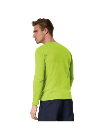 tectake Einfarbiges Langarm-Shirt für Männer, hellgrün