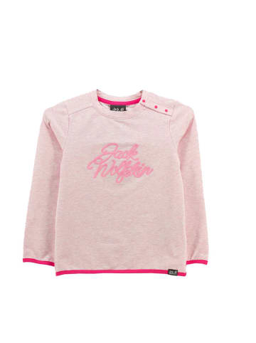 Jack Wolfskin Pullover Sweater Midlayer Crewneck Terrie Sweater in Rosa