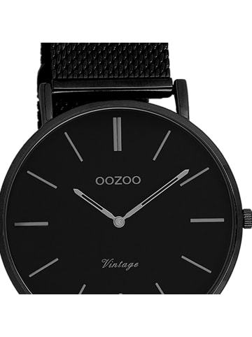 Oozoo Analog-Armbanduhr Oozoo Timepieces schwarz mittel (ca. 32mm)