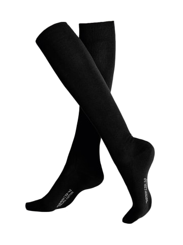 Hudson Kniestrümpfe Relax Cotton wärmend in Black