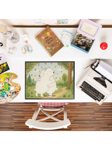 Mr. & Mrs. Panda schreibtischunterlage Eisbär Umarmen Design ohn... in Weiß