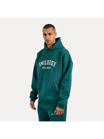 SMILODOX Hoodie Kayson in Dunkel Grün