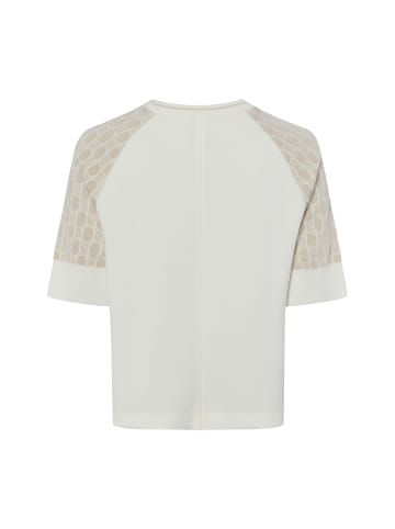 MARC CAIN SPORTS Strickshirt in beige weiß