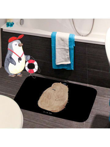 Mr. & Mrs. Panda Duschmatte Murmeltier ohne Spruch in Schwarz