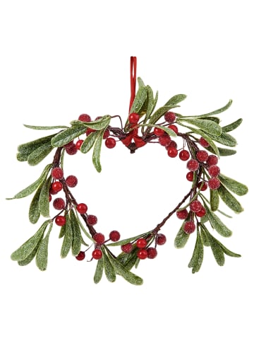 Butlers Butlers Baumhänger X-MAS Herz mit Beeren in Rot