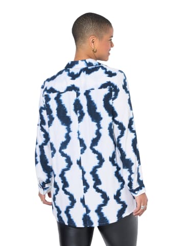 Studio Untold Hemdbluse in dunkel blau