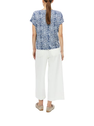 s.Oliver T-Shirt in ecru blau