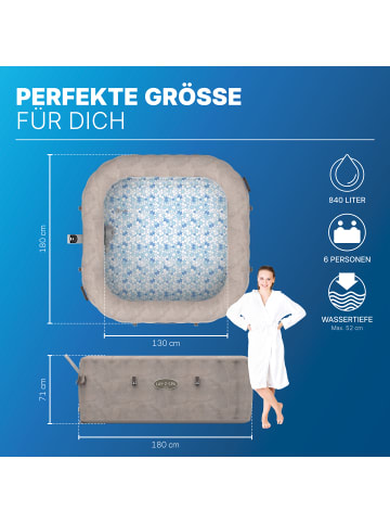 Bestway LAY-Z-SPA Energiespar-Whirlpool - Rome AirJet in braun