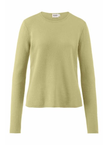 Hessnatur Strick Pullover Regular in helles moos