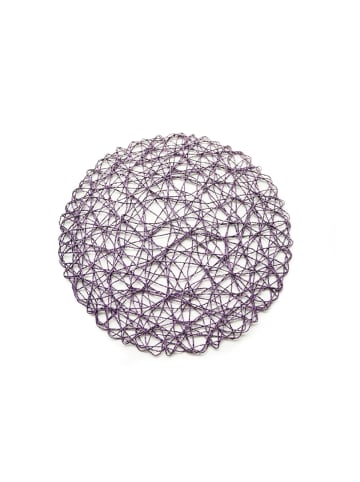 COFI 1453 Platzset ø37 cm – Telleruntersetzer modern geflochten in Lila