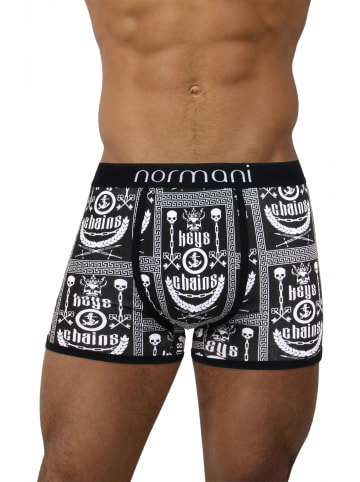 normani 6 Stück Retro Boxershorts aus Baumwolle in Chains & Keys